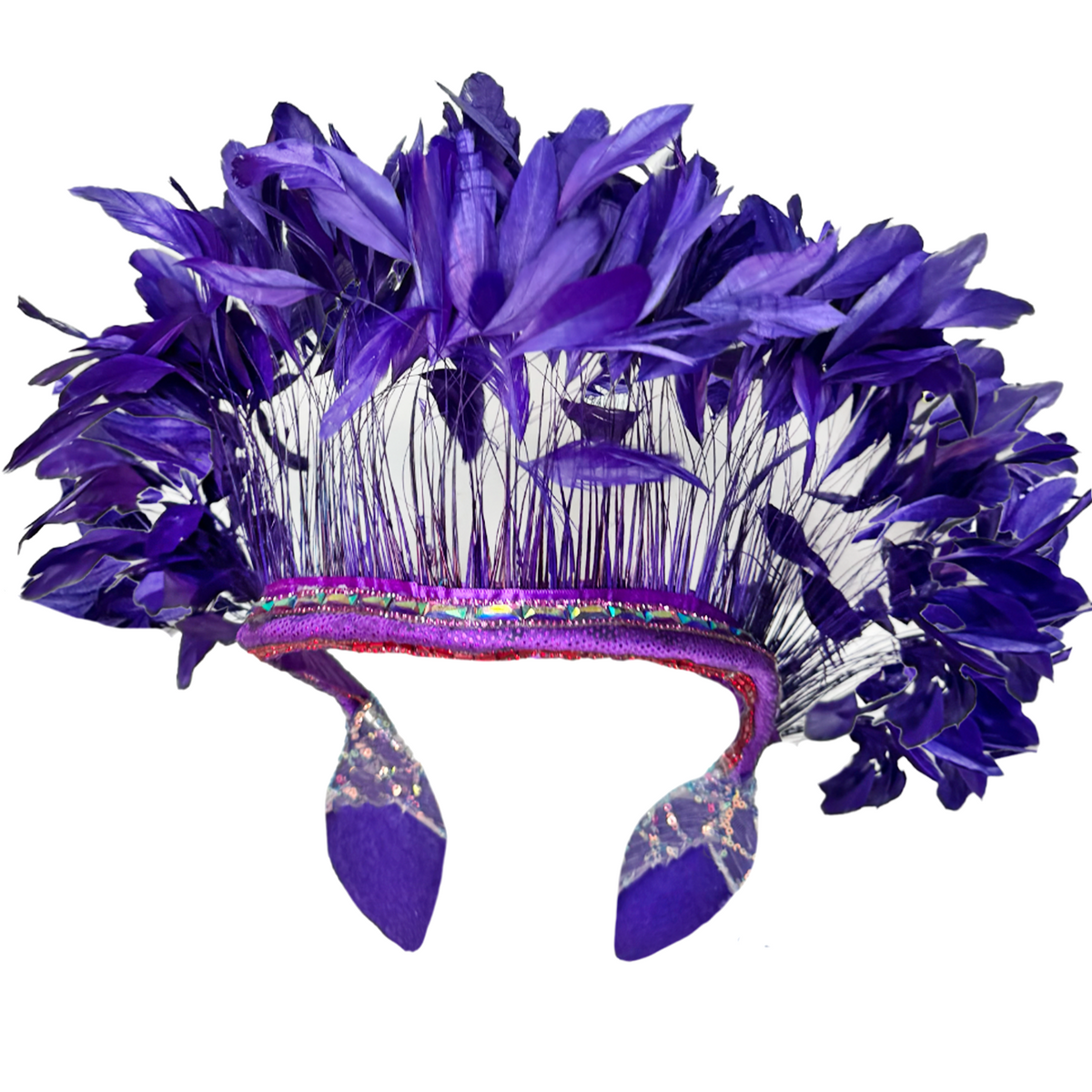 Royal Feather Carnival Neck Piece by Abraham Poderoso | NYC Costume Shop | Halloween & Cosplay Store