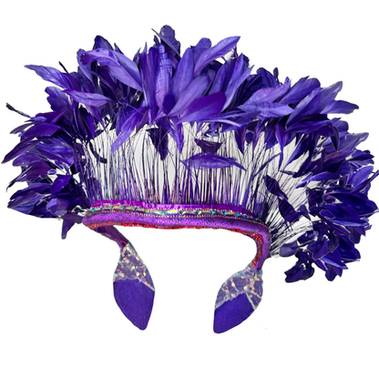 Royal Feather Carnival Neck Piece by Abraham Poderoso | NYC Costume Shop | Halloween & Cosplay Store