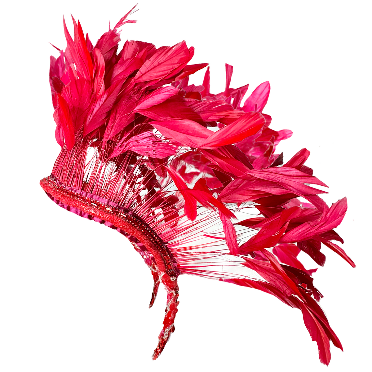 Royal Feather Carnival Neck Piece by Abraham Poderoso | NYC Costume Shop | Halloween & Cosplay Store