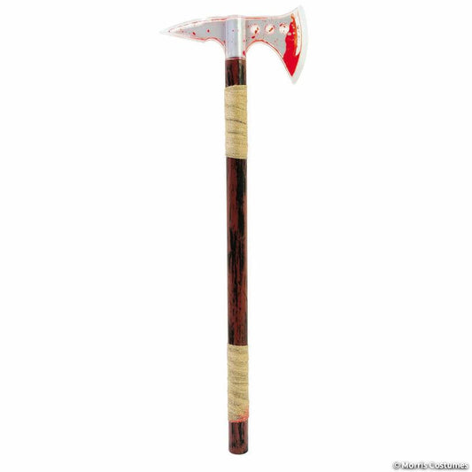 24" Bleeding Wood Plastic Axe - Costume Accessory | Costume Weapon Prop | NYC Cosplay Shop