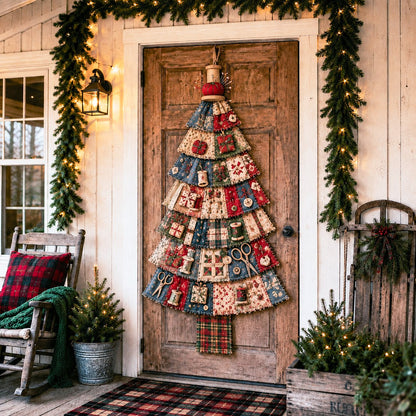 🎄Beginner-Friendly DIY Oversized Patchwork Christmas Tree Door Hanging Kit | Complete Kit with All Tools & Step-by-Step Guide Included