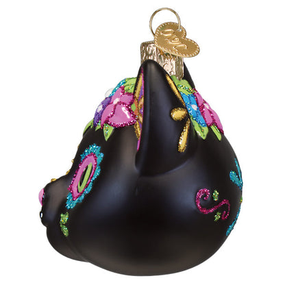 Old World Christmas Dia De Los Muertos Cat Halloween Ornament