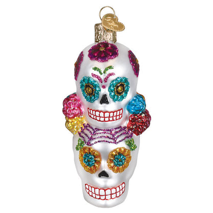 Old World Christmas Dia De Los Muertos Stacking Skulls Halloween Ornament