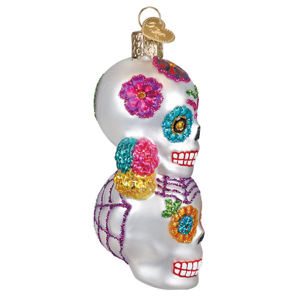 Old World Christmas Dia De Los Muertos Stacking Skulls Halloween Ornament