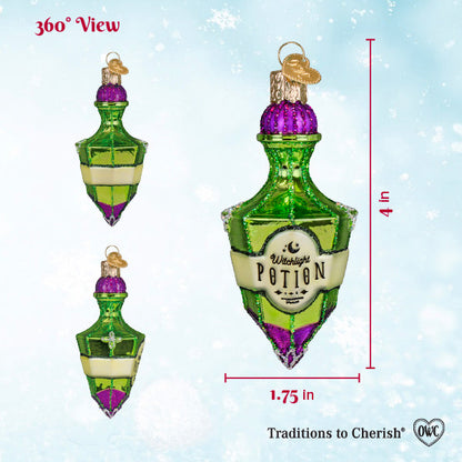 Old World Christmas Potion Bottle Halloween Ornament