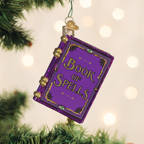 Old World Christmas Book Of Spells Halloween Ornament
