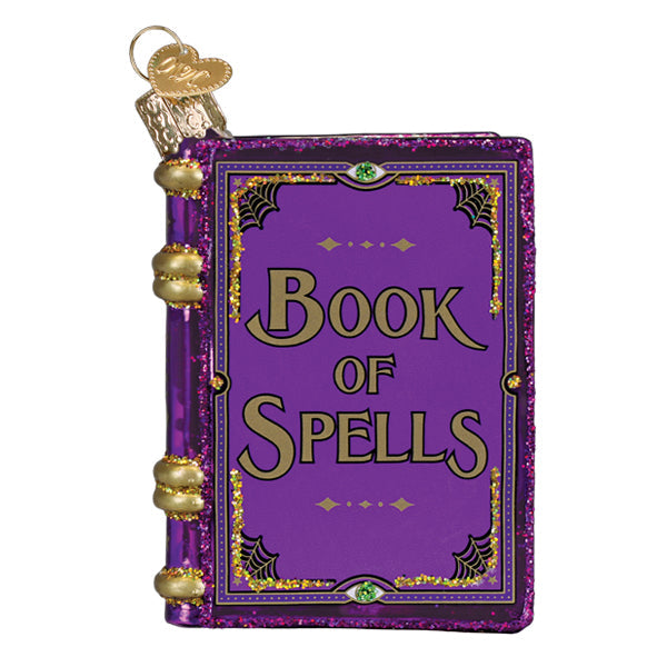 Old World Christmas Book Of Spells Halloween Ornament