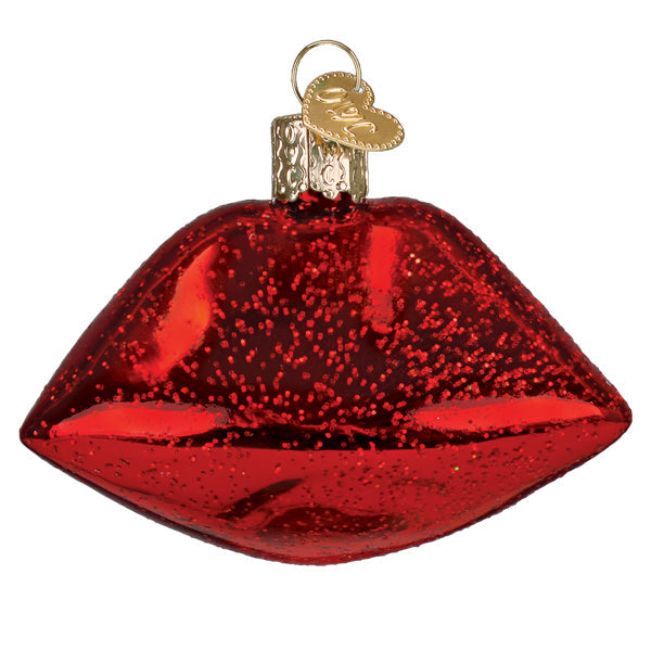 Old World Christmas Vampire Lips Halloween Ornament