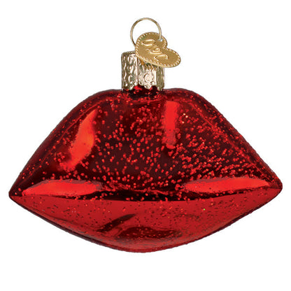 Old World Christmas Vampire Lips Halloween Ornament