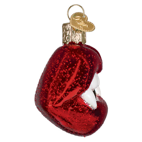 Old World Christmas Vampire Lips Halloween Ornament