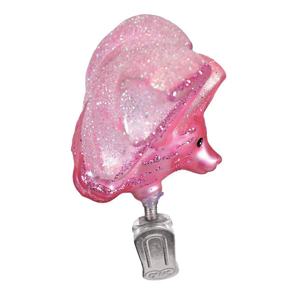 Old World Christmas Shimmering Pink Bat Halloween Ornament