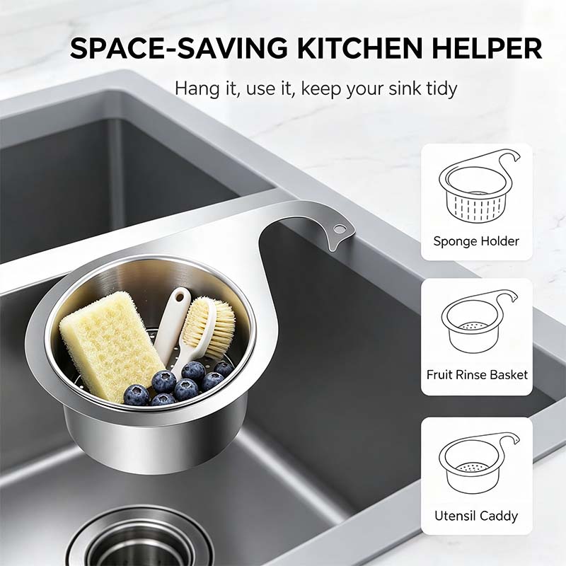 BUY 1 GET 1 FREE💧Stainless Steel Swan Sink Strainer Basket!!!🦢💧