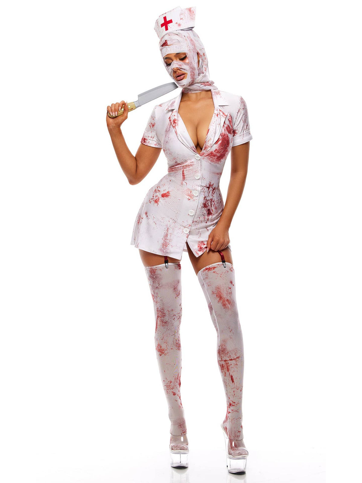 Silent Care Women's Sexy Nurse Costume | NYC Halloween Costume Shop | Sexy Costume for Women