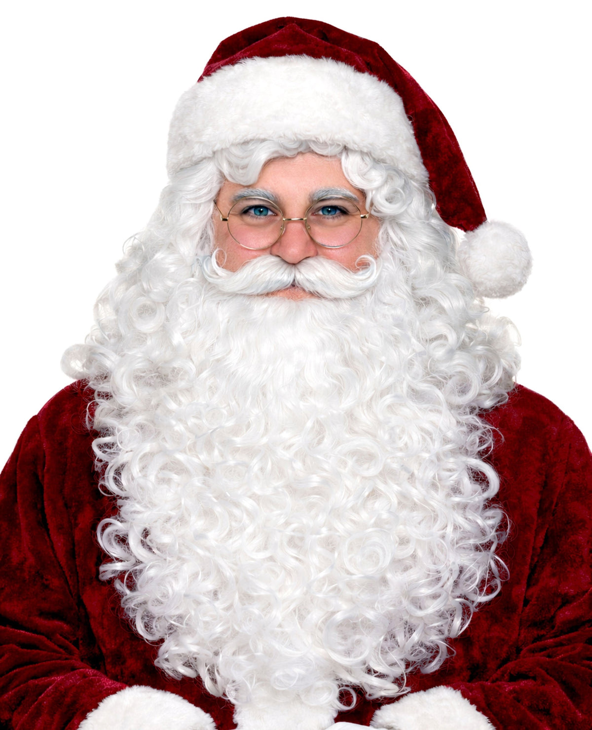 Super Curly Santa Wig & Beard Set | NYC Costume Wig | Cosplay Wig Shop