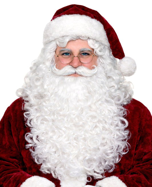 Super Curly Santa Wig & Beard Set | NYC Costume Wig | Cosplay Wig Shop