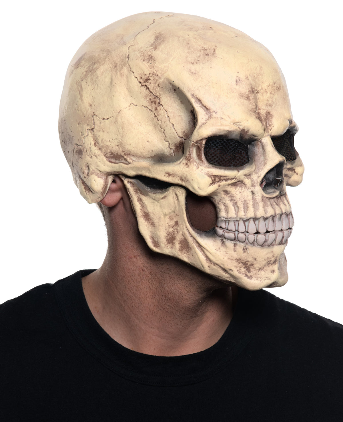 Skull Moving Mouth Full Mask | Halloween Mask NYC | Costume Mask Shop