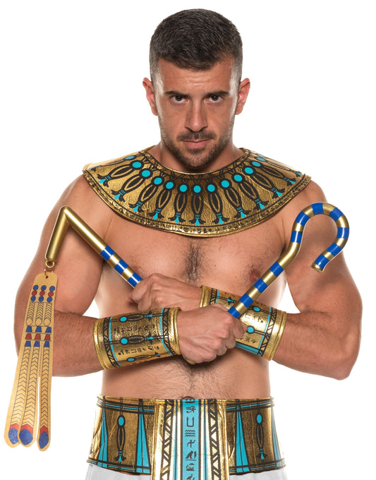 Egyptian Crook & Flail Set | Costume Weapon Prop | NYC Cosplay Shop