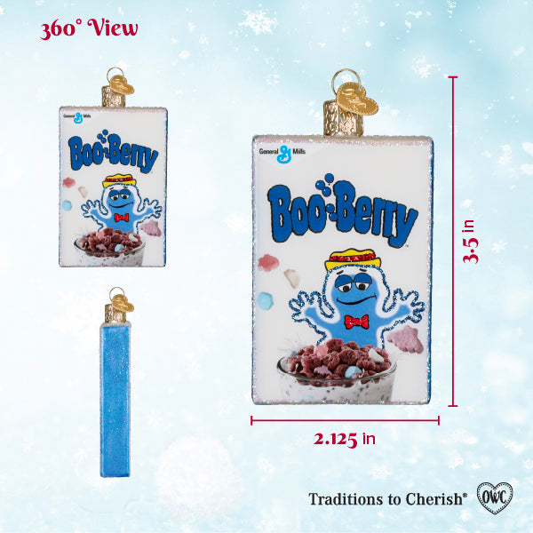 Old World Christmas Boo Berry Box Halloween Ornament