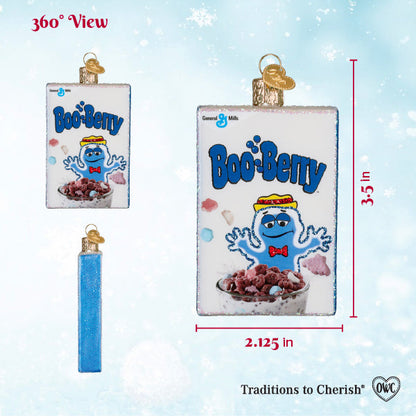 Old World Christmas Boo Berry Box Halloween Ornament