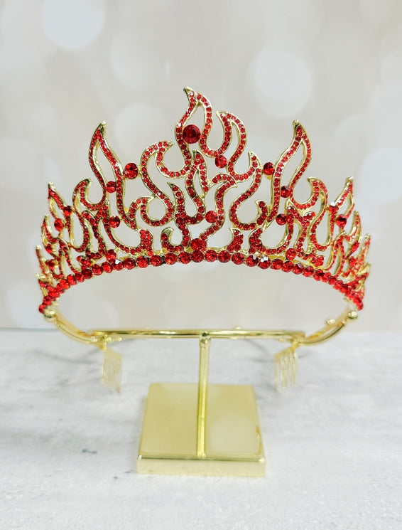Men's Fleur De Lis Crown W/ Yellow Gemstones | NYC Costume Hat | Costume Headwear Shop