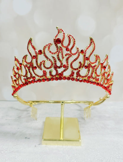 Men's Fleur De Lis Crown W/ Yellow Gemstones | NYC Costume Hat | Costume Headwear Shop