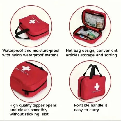 👩‍⚕️330-Piece Waterproof First Aid Kit for Home, Car & Outdoor Emergencies