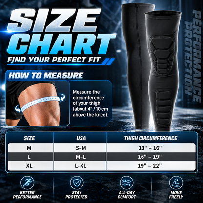 Play Harder, Stay Injury-Free! Pro Honeycomb Full-Leg Guard 🏀🛡️