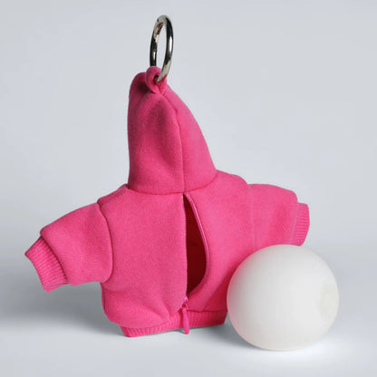 🧸 Mini Hoodie Keychain – Cute Stress Ball Charm, Clip-On Design, Squeeze & Relax, Fun Gift for Women, Teens & Friends