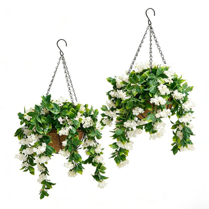 ✈️Free Shipping🌺No-Fade Faux Crepe Myrtle Hanging Baskets for Outdoor Decor🌸✨