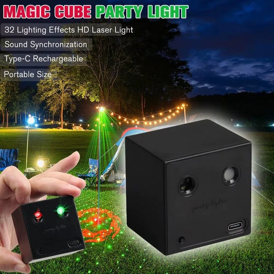 Portable Mini Portable Stage Lights - Rechargeable Disco Party Atmosphere Lights