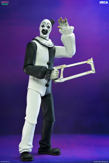 Terrifier X Fortnite - Art the Clown 7" Scale Action Figure | Horror Collectible Gift | NYC Halloween Store