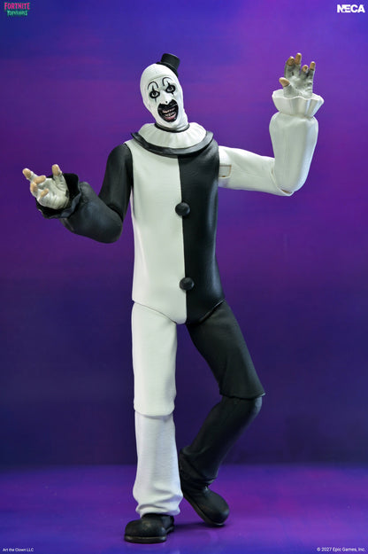 Terrifier X Fortnite - Art the Clown 7" Scale Action Figure | Horror Collectible Gift | NYC Halloween Store