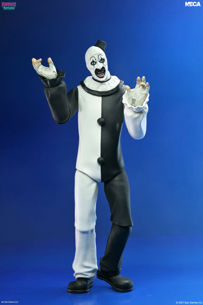 Terrifier X Fortnite - Art the Clown 7" Scale Action Figure | Horror Collectible Gift | NYC Halloween Store