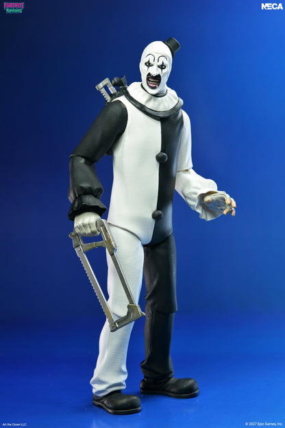 Terrifier X Fortnite - Art the Clown 7" Scale Action Figure | Horror Collectible Gift | NYC Halloween Store