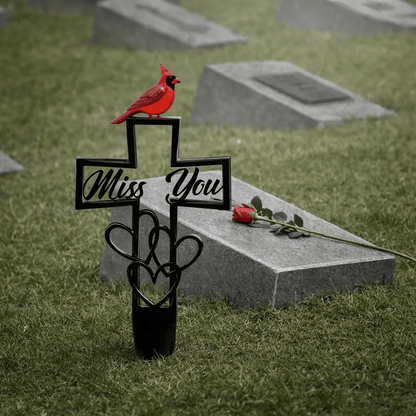 🐦LAST DAY 49% OFF -💖Metal Cemetery Memorial Plaque for Remembrance✝️