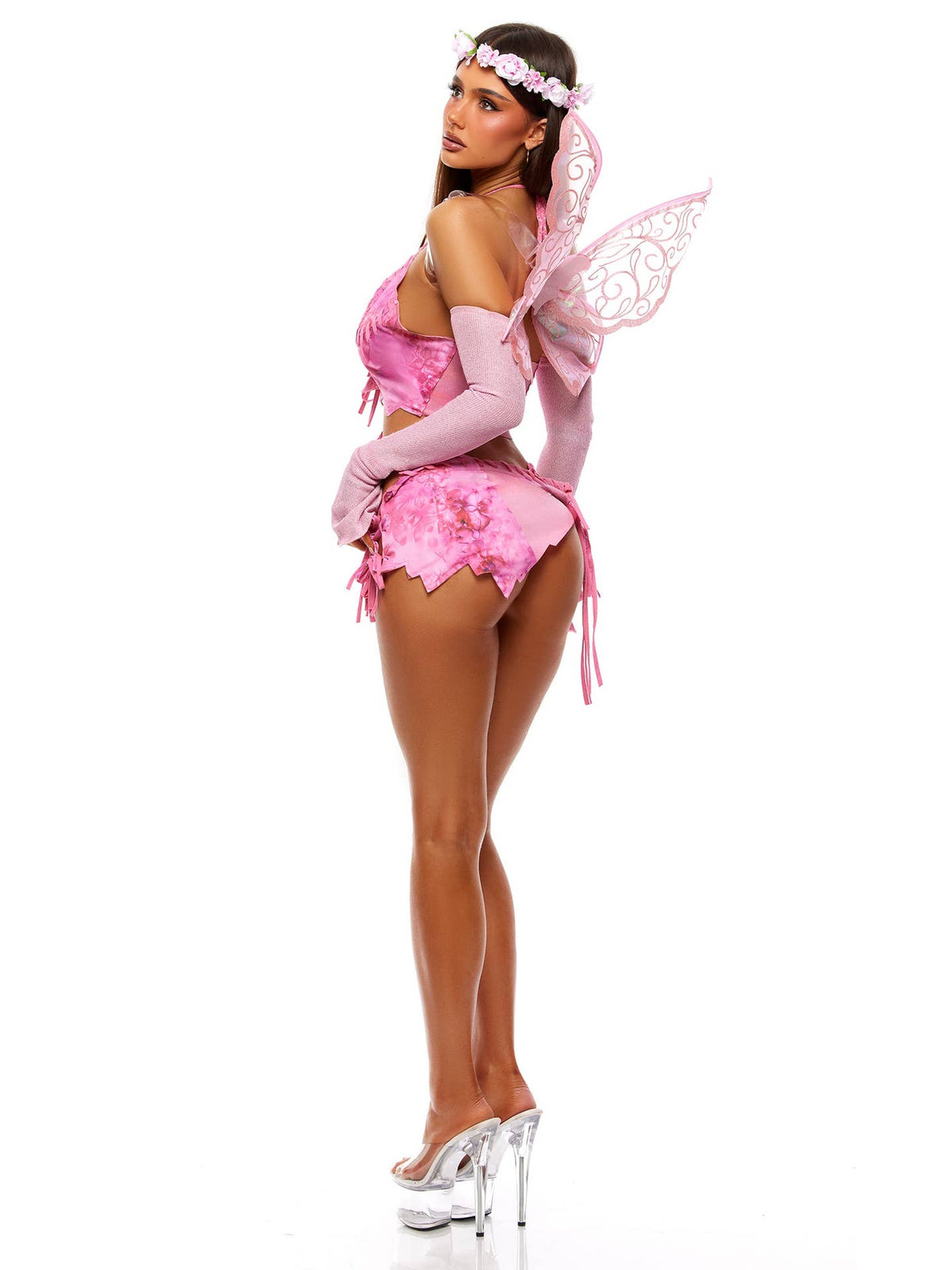 Ethereal Women's Sexy Pink Fairy Costume | Horror Collectible Gift | NYC Halloween Store