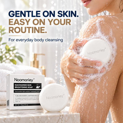 🔥 50% OFF Niacinamide Brightening Soap Bar – Gentle Body Cleanser for Smooth, Radiant Skin