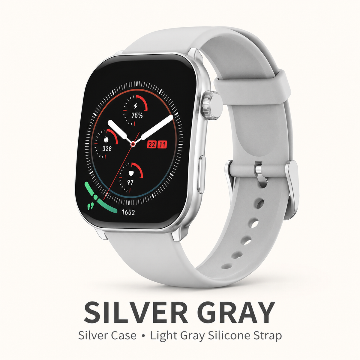 Health Smartwatch 3 – Bluetooth Calling Smart Watch with Health Tracking, 10-Day Battery & IP68 Waterproof for iPhone & Android