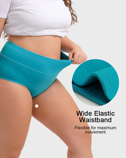🔥Limited Time 70% Off✨Full-Figured High-Waisted Comfort Underwear 4-Pack