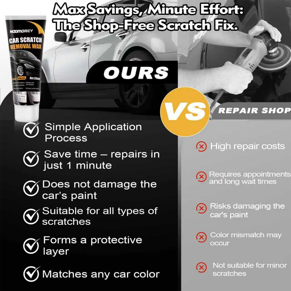 🔥Limited Time 60% Off✨2026 Scratch Repair Kit with Polishing Paste & Wipe