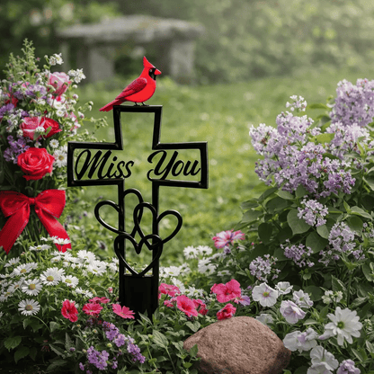 🐦LAST DAY 49% OFF -💖Metal Cemetery Memorial Plaque for Remembrance✝️