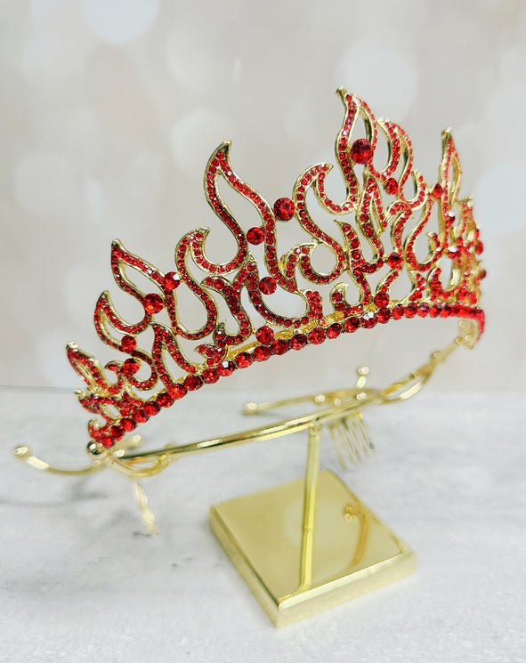 Men's Fleur De Lis Crown W/ Yellow Gemstones | NYC Costume Hat | Costume Headwear Shop