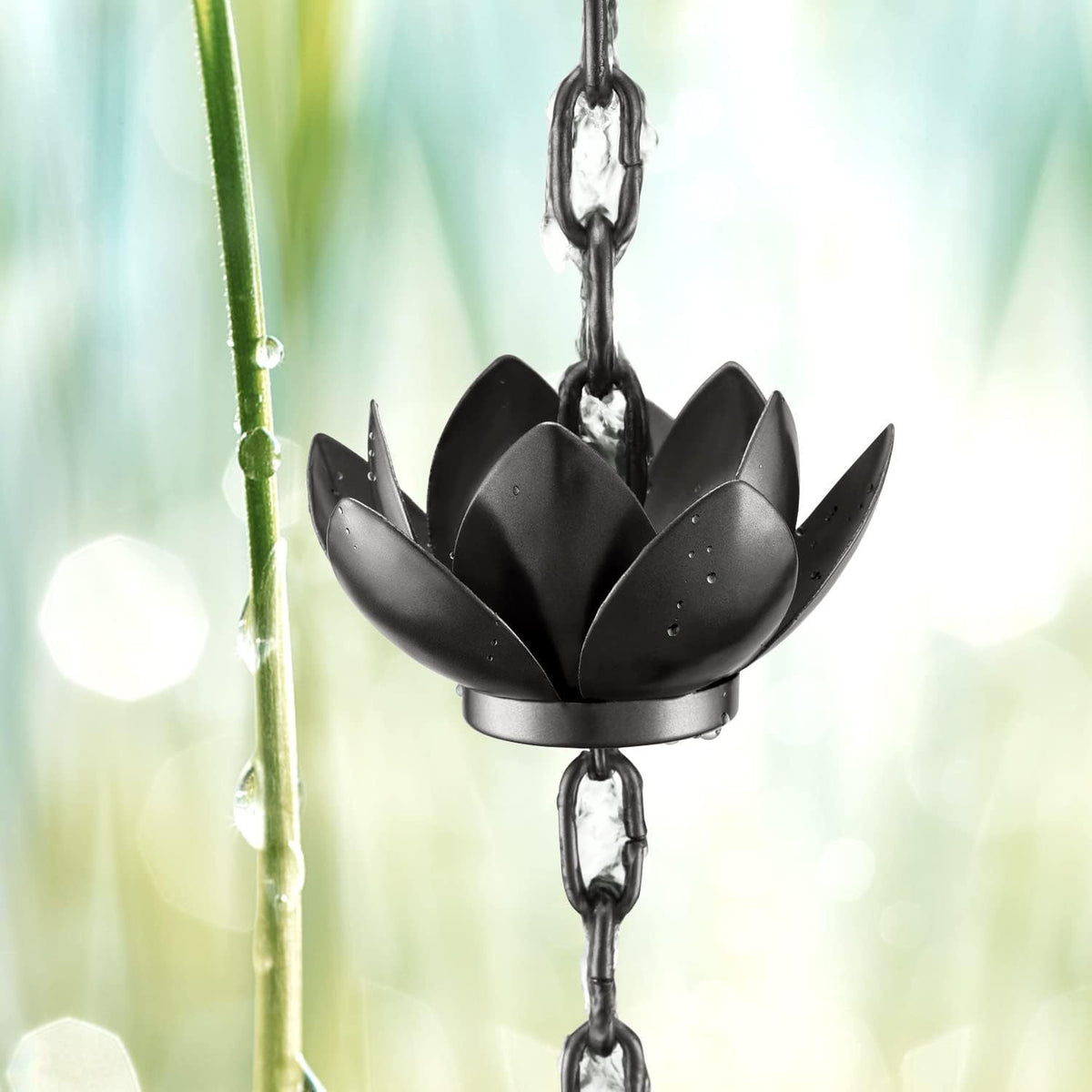 Free Shipping🔥Monarch Rain Chains Aluminum 'Lotus' Series Rain Chain (for Gutters)