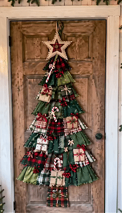 🎄Beginner-Friendly DIY Oversized Patchwork Christmas Tree Door Hanging Kit | Complete Kit with All Tools & Step-by-Step Guide Included