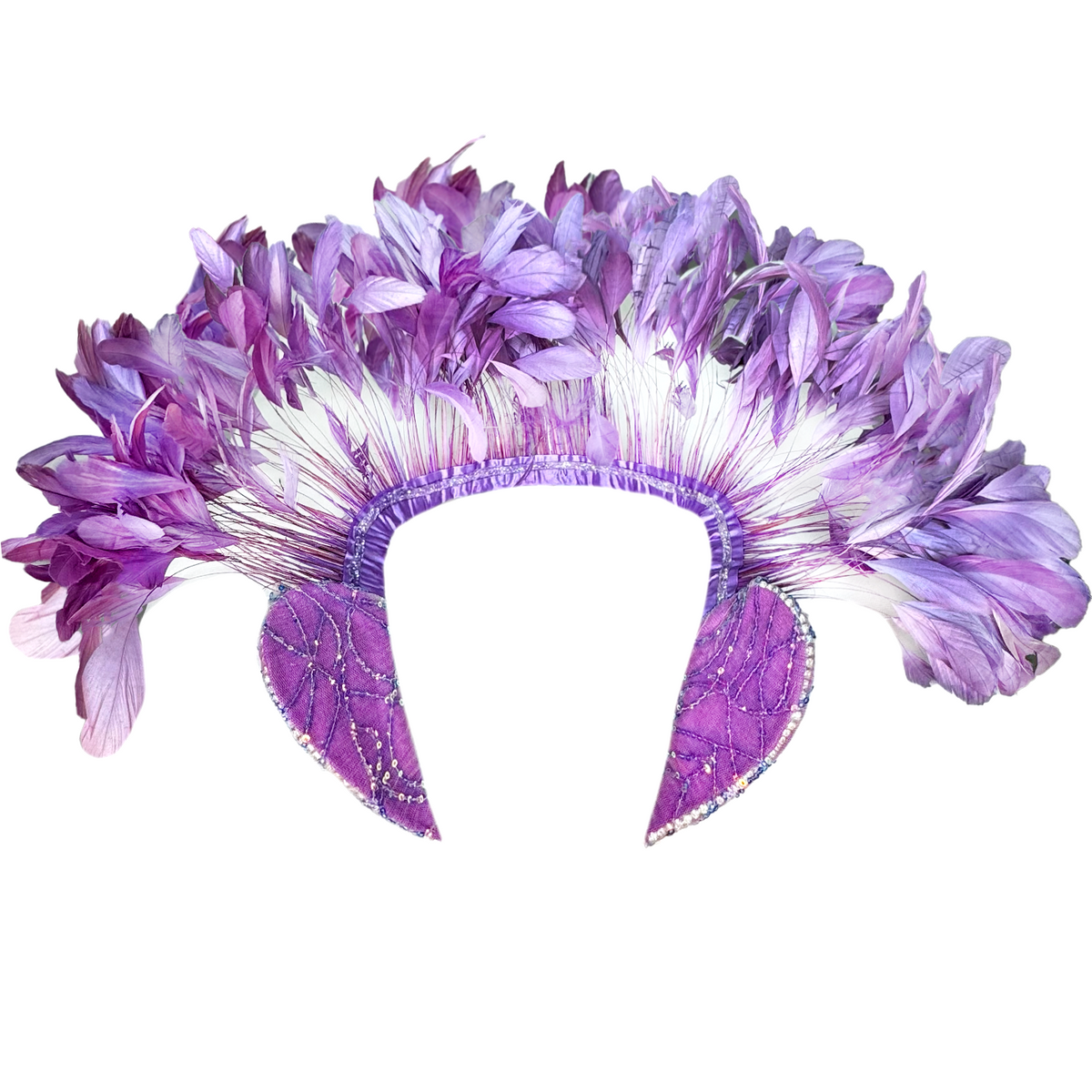 Royal Feather Carnival Neck Piece by Abraham Poderoso | NYC Costume Shop | Halloween & Cosplay Store