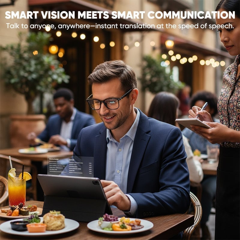 🤖AI Smart Wireless Bluetooth Translation Glasses