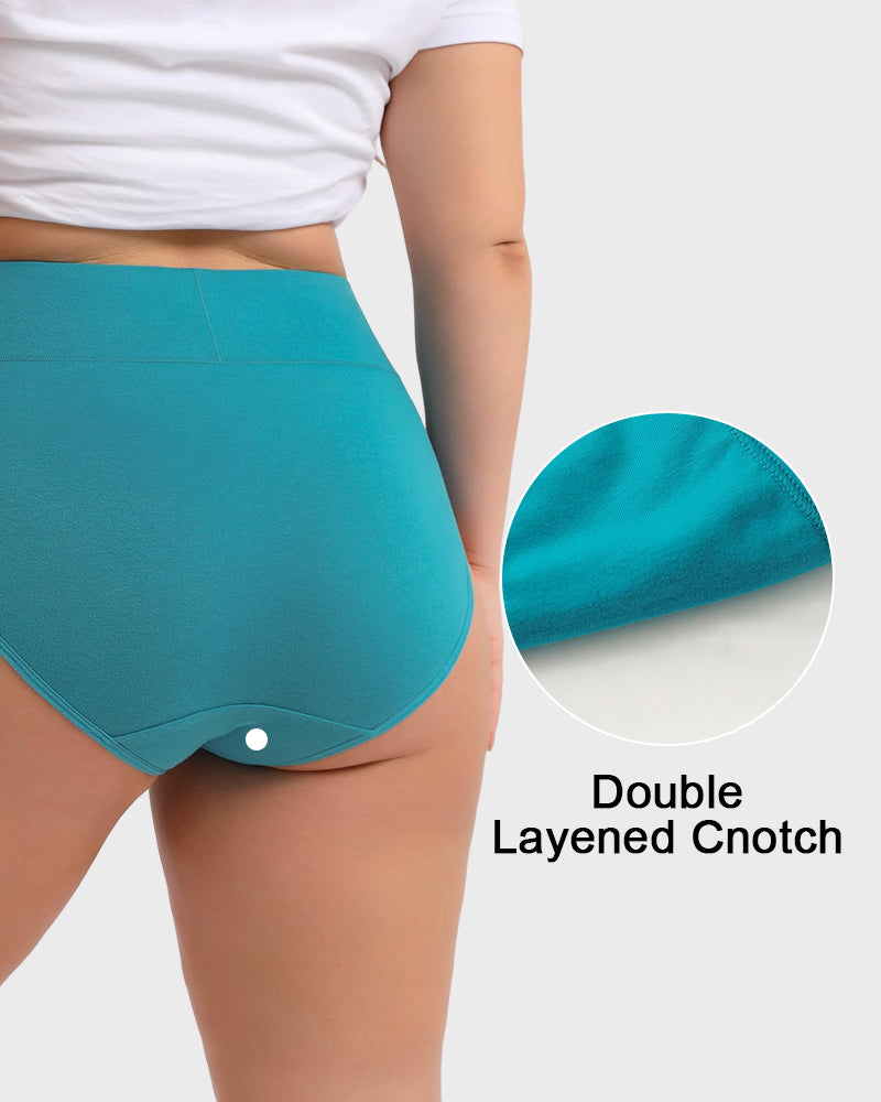 🔥Limited Time 70% Off✨Full-Figured High-Waisted Comfort Underwear 4-Pack