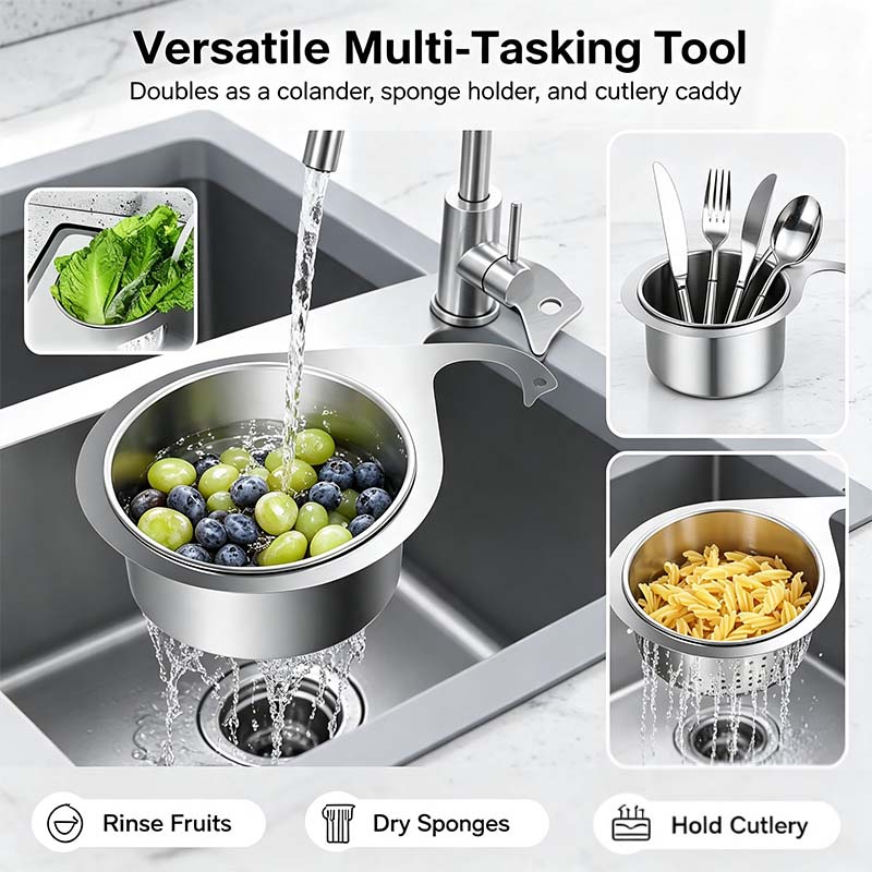 BUY 1 GET 1 FREE💧Stainless Steel Swan Sink Strainer Basket!!!🦢💧