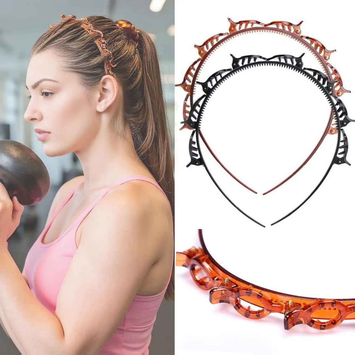 Women's Lacholin Minimalist Resin Headbands (4-Pack)