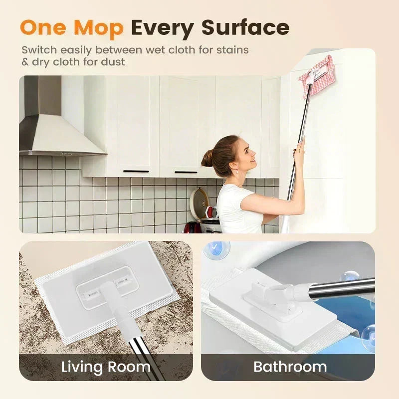 💥💥1+4 FREE!🧹🔥Dust Mop – Practical, Effective & Reusable